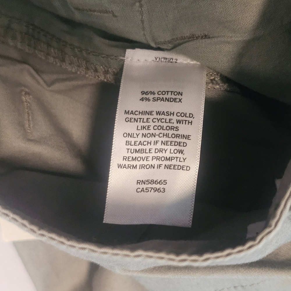 BP. Nordstrom Size 25 Sage Green Wide Leg Flat Front Chino Pants 1114 - Picture 6 of 6